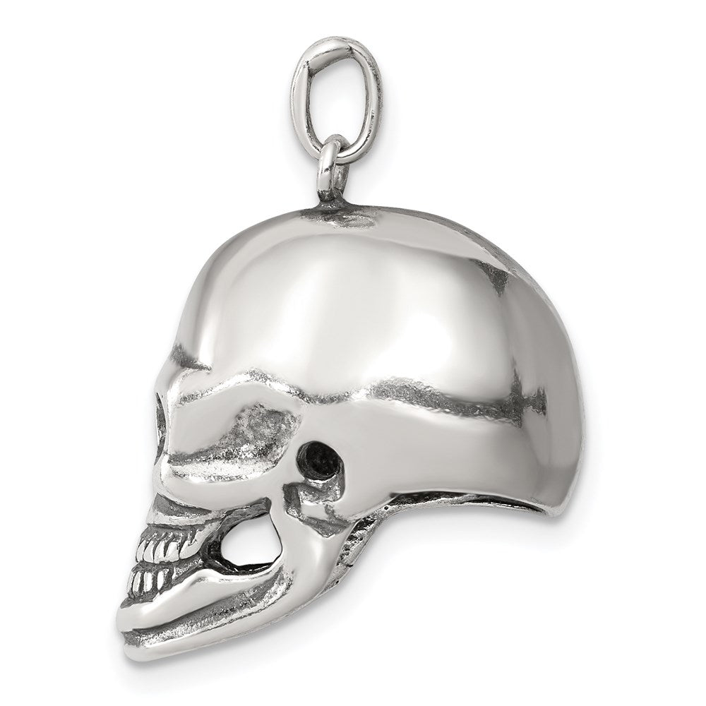 Sterling Silver Skull Pendant - Product Photo