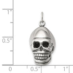 Sterling Silver Skull Pendant - Product Photo