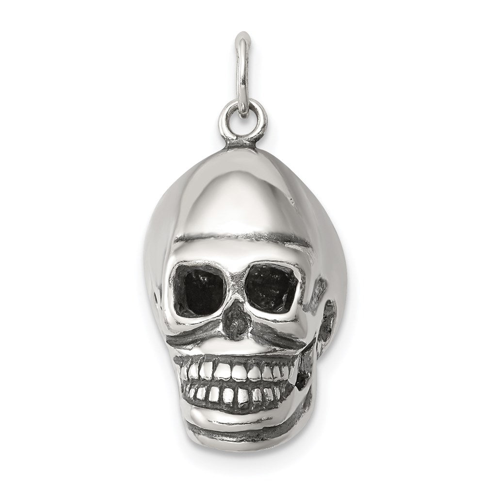 Sterling Silver Skull Pendant - Product Photo