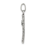 Sterling Silver Antiqued Cross Pendant - Product Photo