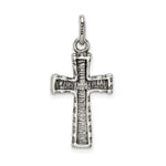 Sterling Silver Antiqued Cross Pendant - Product Photo