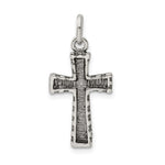 Sterling Silver Antiqued Cross Pendant - Product Photo