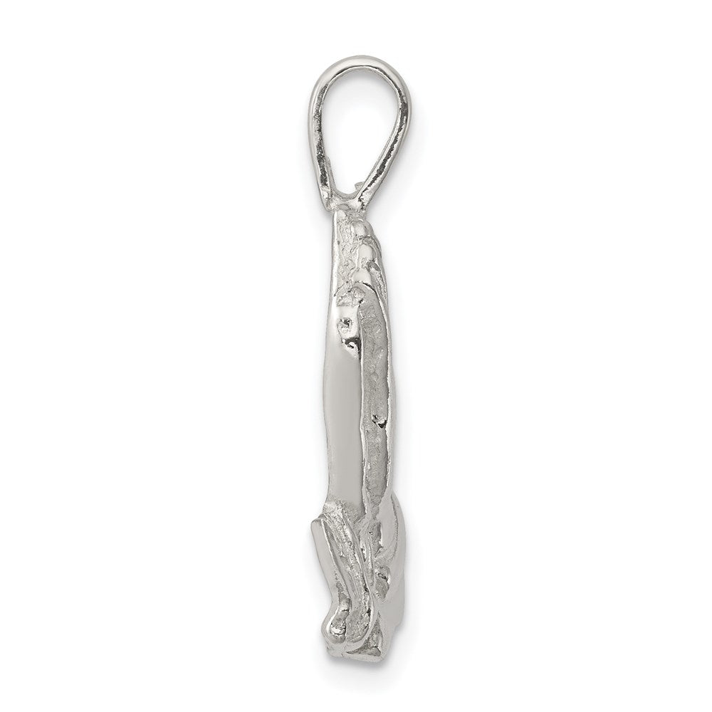 Sterling Silver Praying Hands Charm - Product Photo