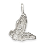 Sterling Silver Praying Hands Charm - Product Photo