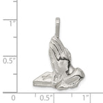 Sterling Silver Praying Hands Charm - Product Photo