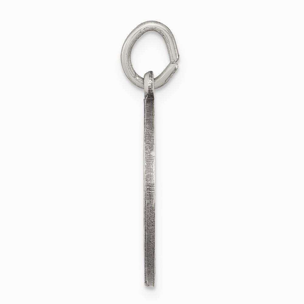 Sterling Silver Antiqued Holy Trinity Medal - Product Photo