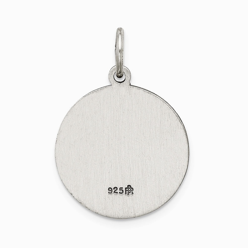 Sterling Silver Antiqued Holy Trinity Medal - Product Photo