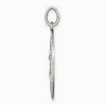 Sterling Silver Antiqued Sacred Heart of Jesus Medal - Product Photo