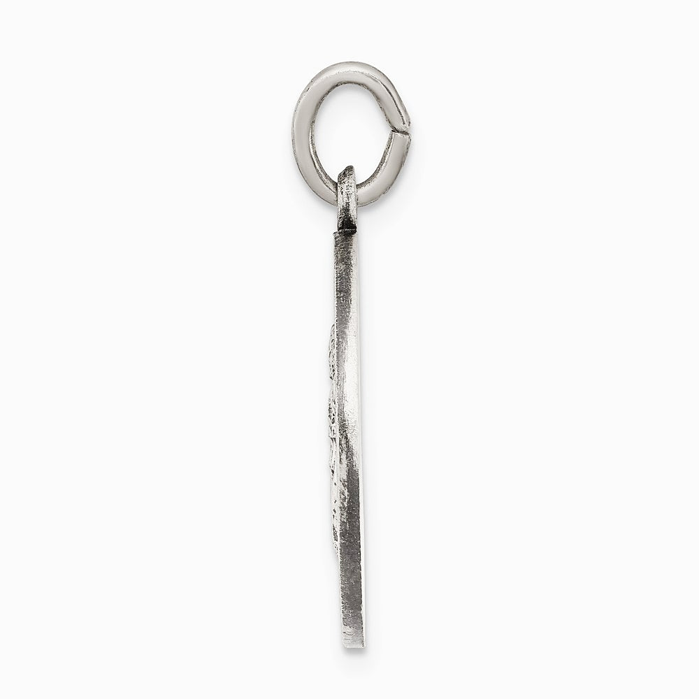 Sterling Silver Antiqued Divino Nino Medal (Divine Infant Jesus) - Product Photo