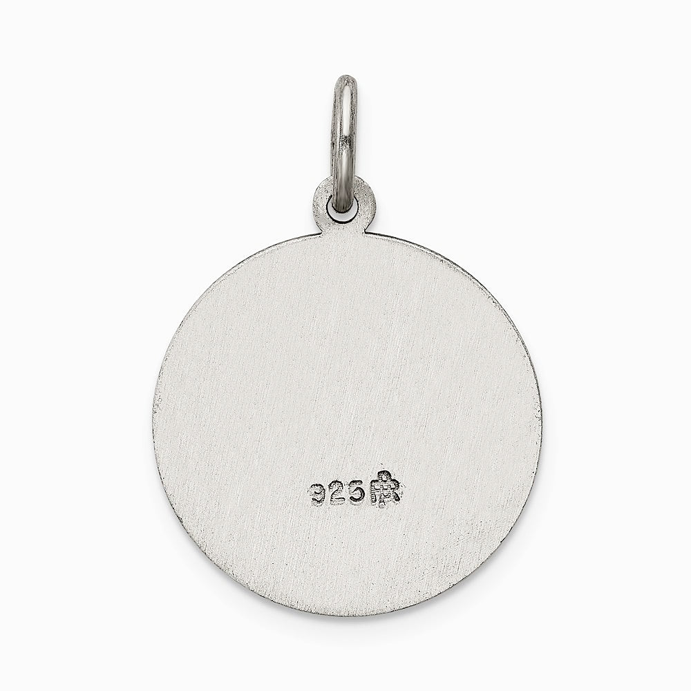 Sterling Silver Antiqued Divino Nino Medal (Divine Infant Jesus) - Product Photo