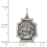 Sterling Silver Antiqued Ecce Homo Charm - Product Photo