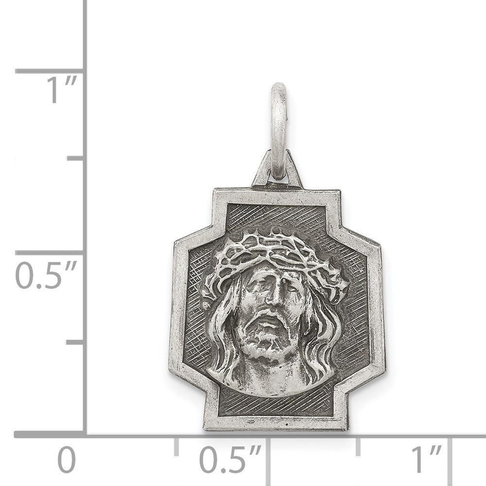 Sterling Silver Antiqued Ecce Homo Charm - Product Photo