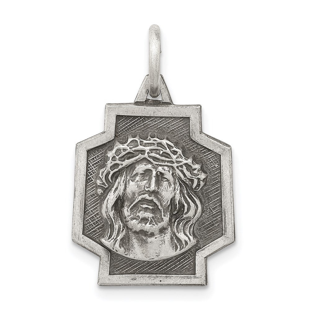 Sterling Silver Antiqued Ecce Homo Charm - Product Photo