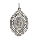 Sterling Silver Antiqued Miraculous Medal - Product Photo