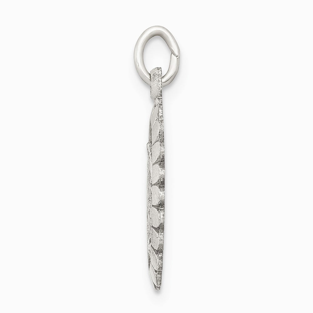 Sterling Silver Antiqued Miraculous Medal - Product Photo