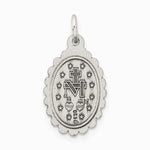 Sterling Silver Antiqued Miraculous Medal - Product Photo