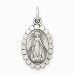 Sterling Silver Antiqued Miraculous Medal - Product Photo