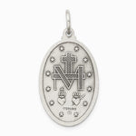 Sterling Silver Antiqued Miraculous Medal - Product Photo