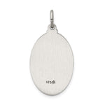 Sterling Silver Antiqued Our Lady of Mount Carmel Medal - Product Photo
