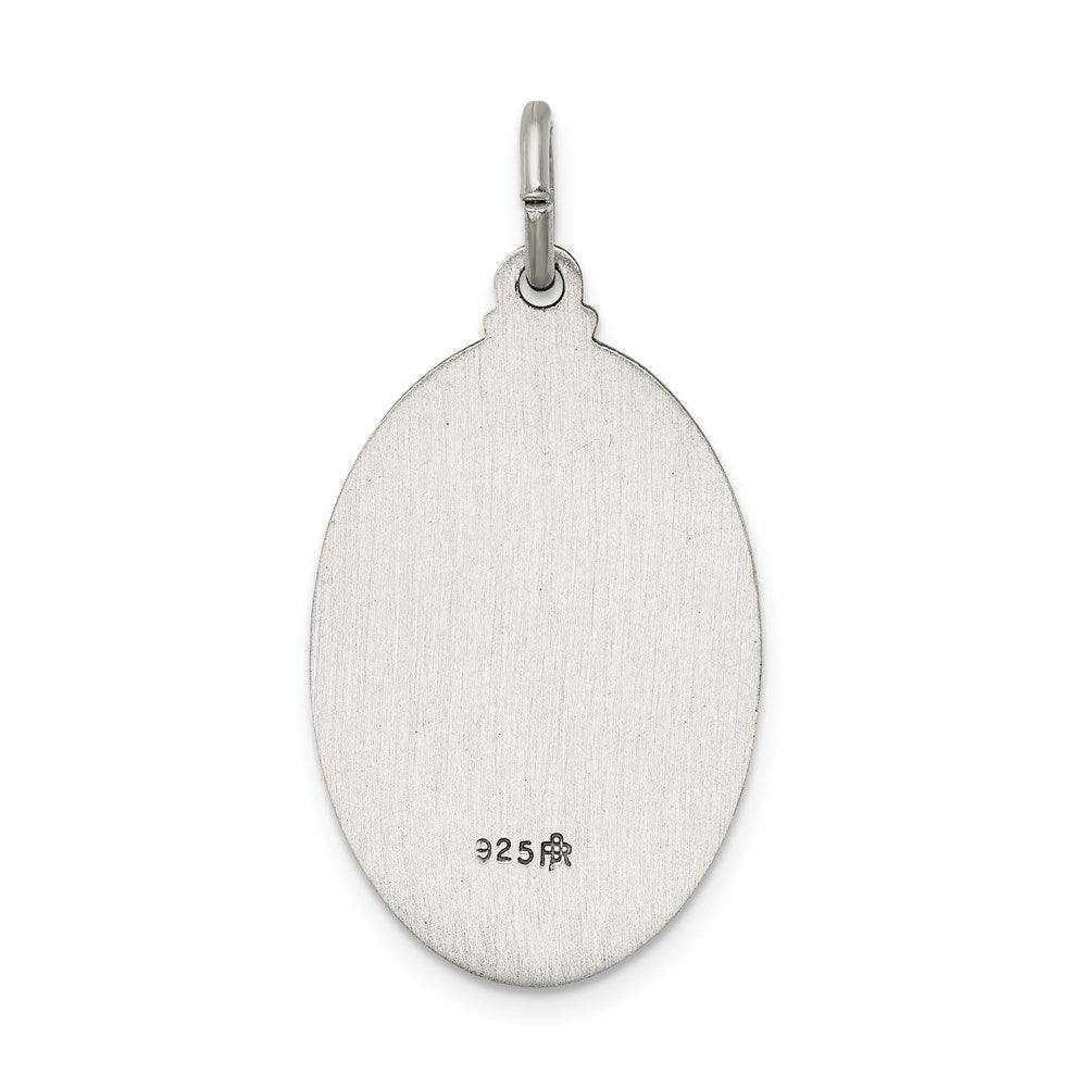 Sterling Silver Antiqued Our Lady of Mount Carmel Medal - Product Photo