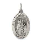 Sterling Silver Antiqued Our Lady of Mount Carmel Medal - Product Photo
