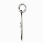 Sterling Silver Antiqued Our Lady of Perpetual Help Round Medal - Product Photo
