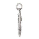 Sterling Silver Antiqued Our Lady of the Holy Scapular Medal - Product Photo
