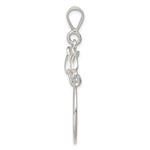 Sterling Silver Dolphin Charm Holder - Product Photo