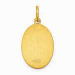 24K Gold-plated Sterling Silver Saint Christopher Medal - Product Photo
