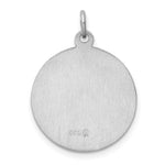 Sterling Silver Rhodium-plated Saint Jude Thaddeus Medal - Product Photo