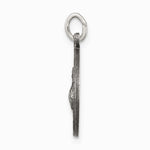 Sterling Silver Antiqued Saint Francis of Assisi Medal - Product Photo