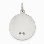 Sterling Silver Antiqued Saint Francis of Assisi Medal - Product Photo