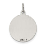 Sterling Silver Antiqued St. Gerard Medal Pendant - Product Photo