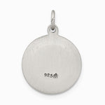 Sterling Silver Antiqued Saint Martha Medal - Product Photo