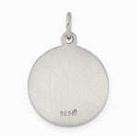 Sterling Silver Antiqued Saint Matthew Medal - Product Photo