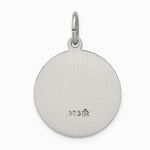 Sterling Silver Antiqued Saint Matthew Medal - Product Photo