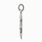 Sterling Silver Antiqued Reservible 4-way Medal - Product Photo