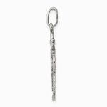 Sterling Silver Antiqued Reversible 4-way Medal - Product Photo