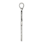 Sterling Silver Antiqued Scroll Cross Pendant - Product Photo