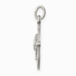 Sterling Silver Antiqued Holy Spirit Medal - Product Photo