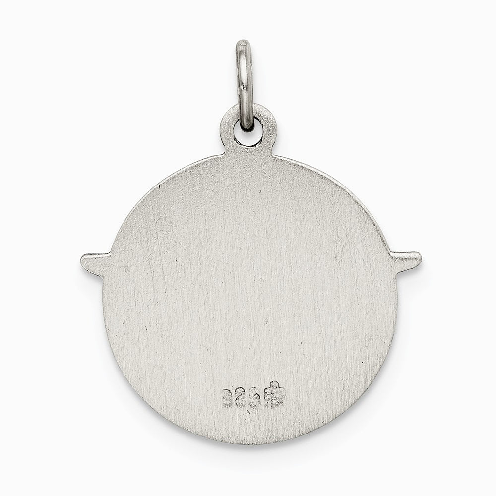 Sterling Silver Antiqued Holy Spirit Medal - Product Photo
