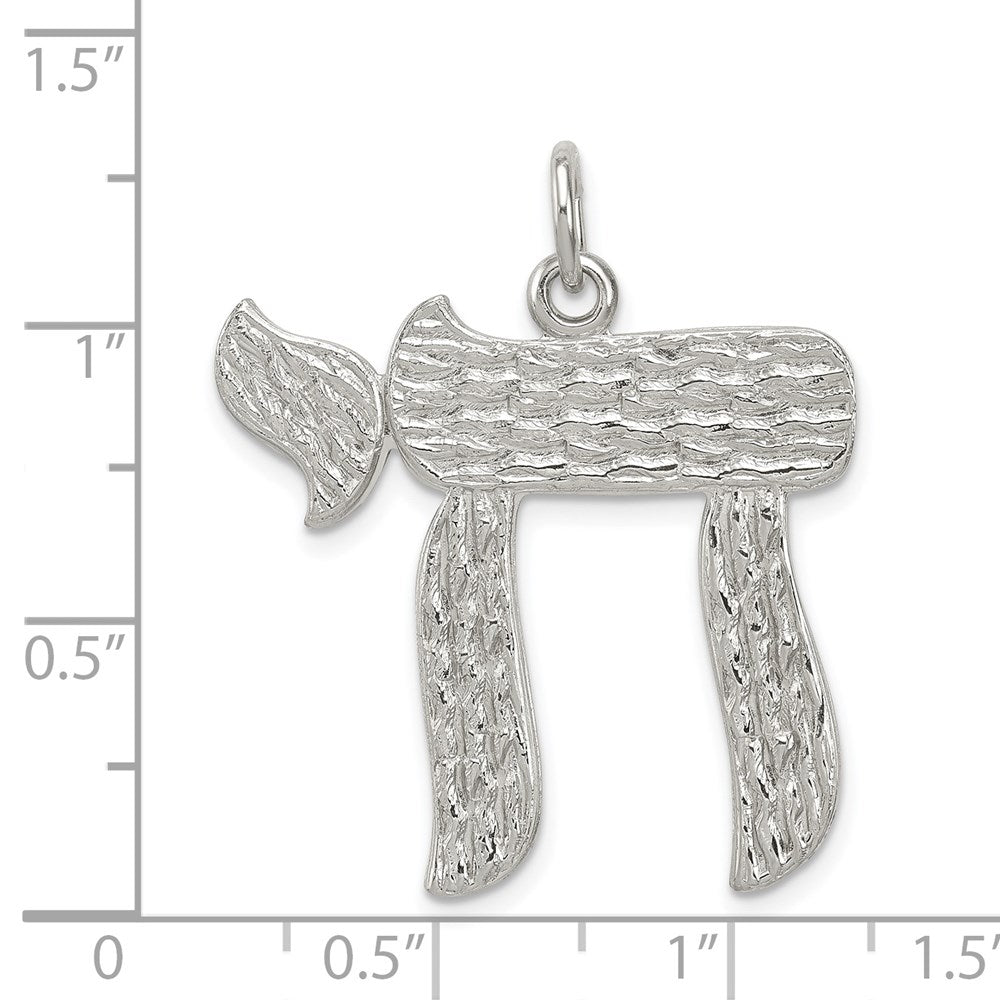 Sterling Silver Chai Pendant - Product Photo