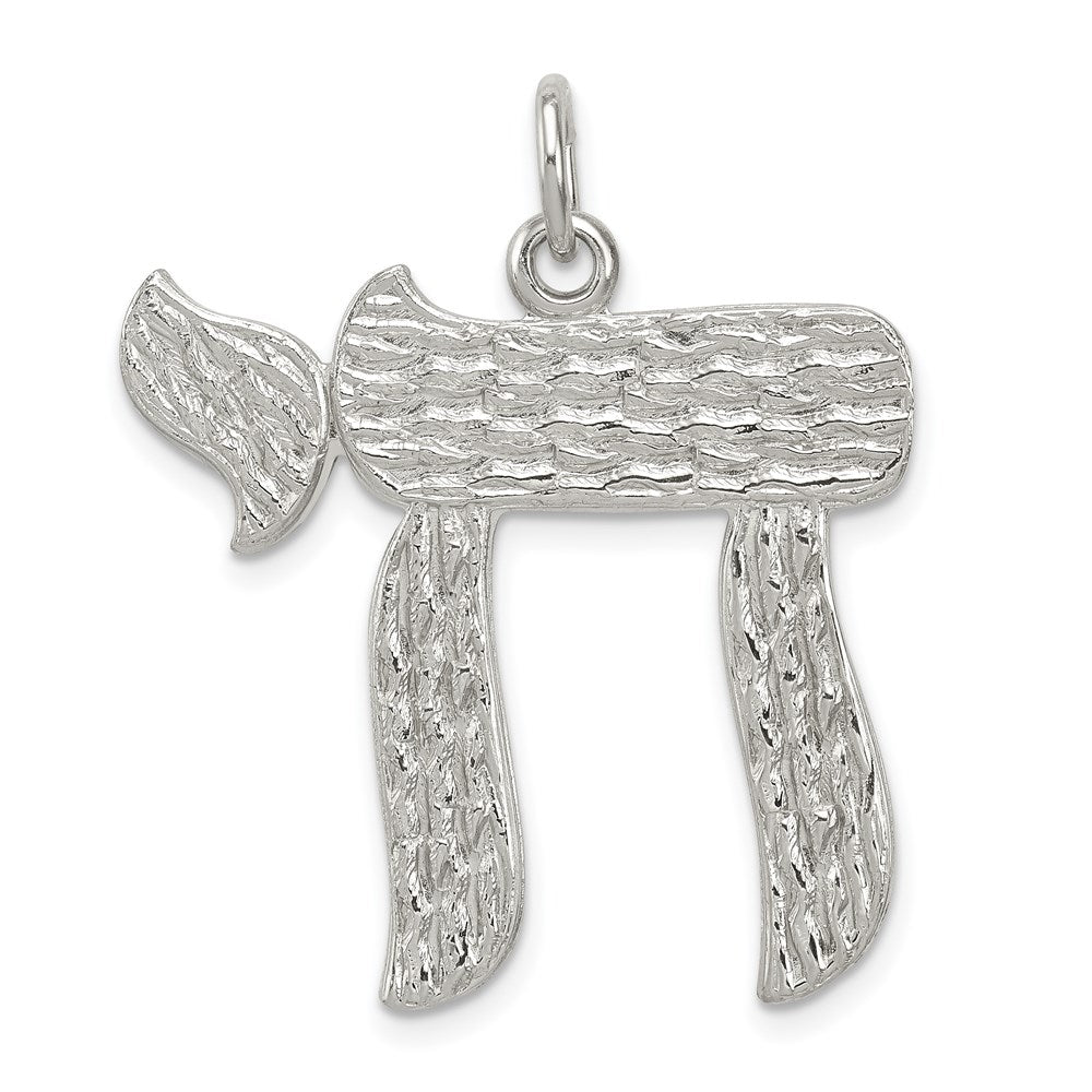 Sterling Silver Chai Pendant - Product Photo