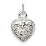 Sterling Silver Heart Charm - Product Photo