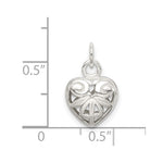 Sterling Silver Heart Charm - Product Photo