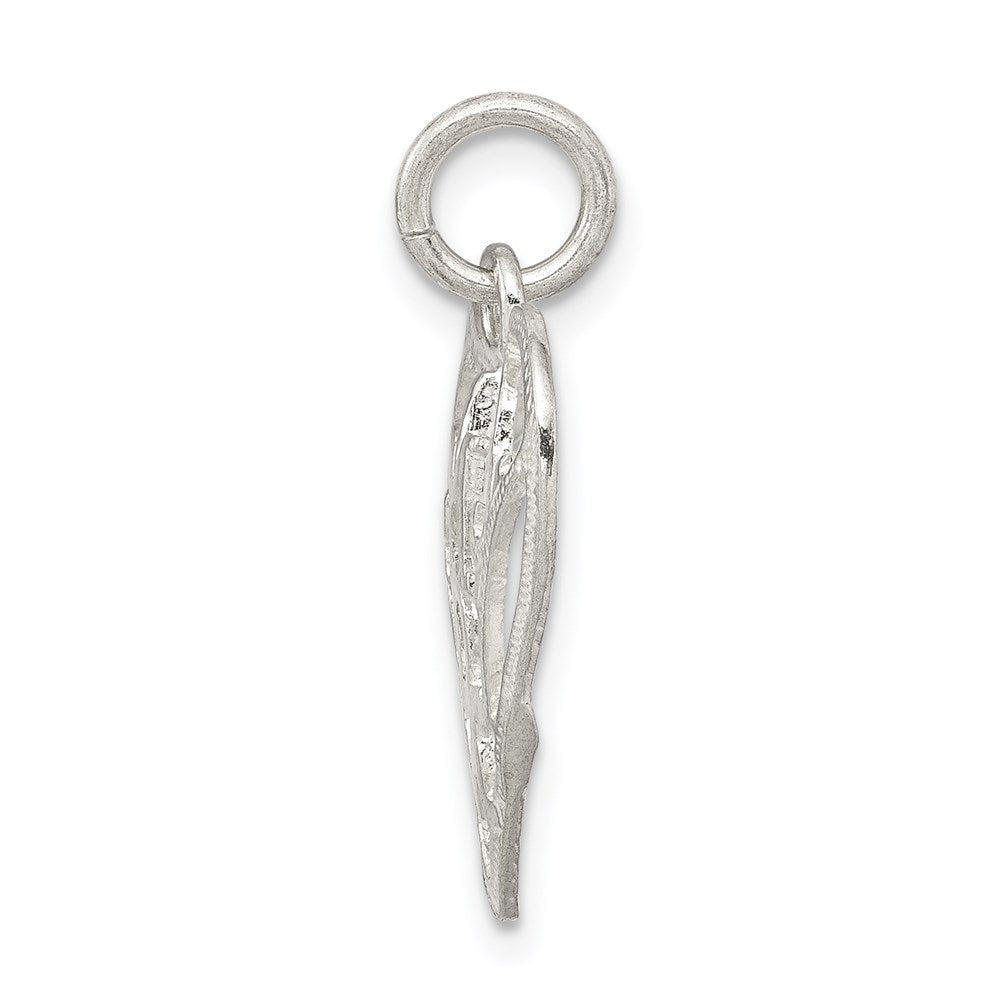 Sterling Silver Mom in Heart Pendant - Product Photo