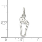 Sterling Silver Foot Charm - Product Photo