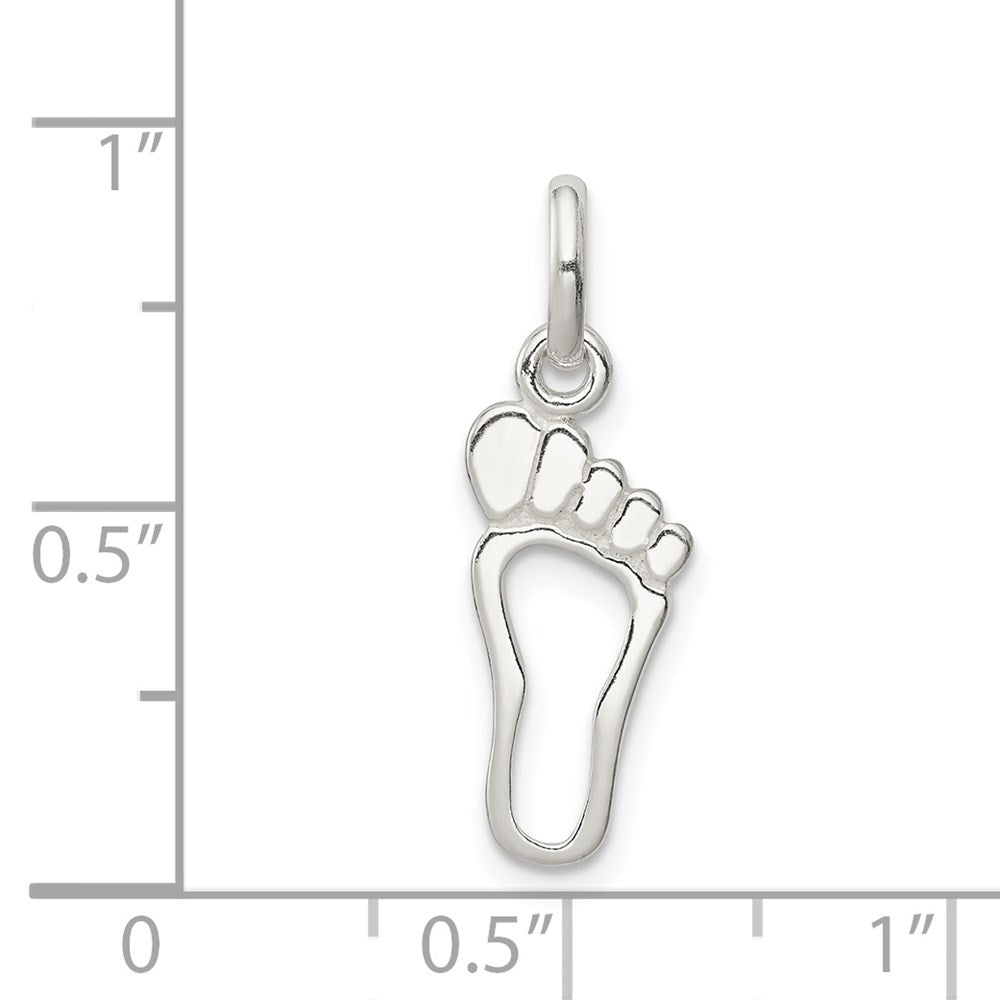 Sterling Silver Foot Charm - Product Photo