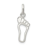 Sterling Silver Foot Charm - Product Photo