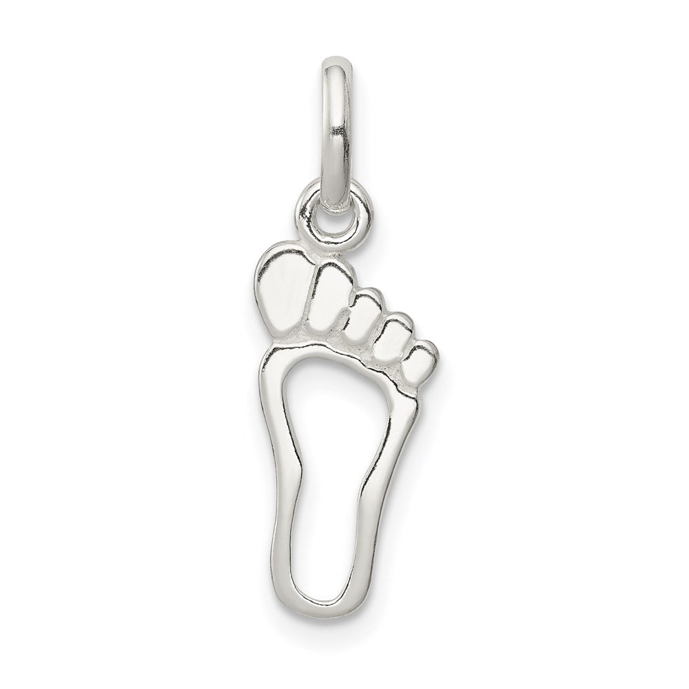 Sterling Silver Foot Charm - Product Photo